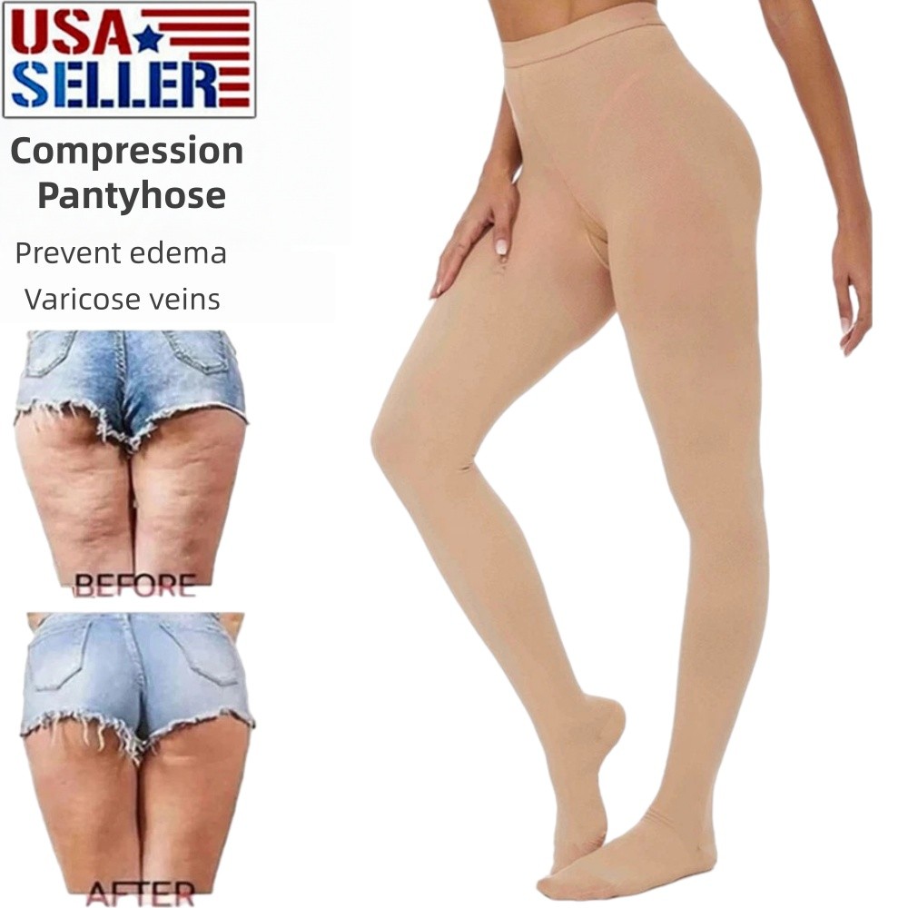 20-30 mmHg Compression Pantyhose Support Stockings Medical Relief Varicose Veins