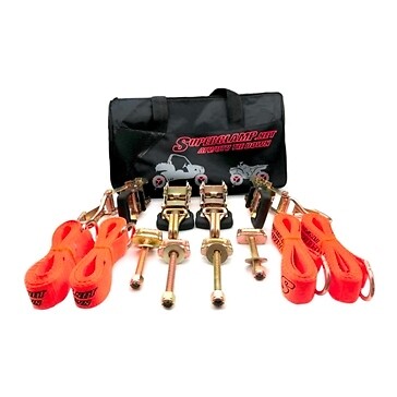 Superclamp ATV UTV SXS HeavyDuty Tie Down Strap Kit For Tires Trailer Deck Mount
