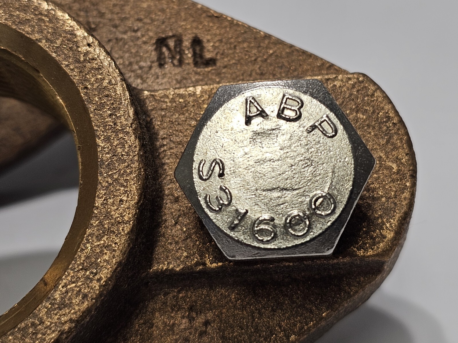 1-3/4" LEAD -FREE BRASS METER FLANGE CONNECTION 2PCS