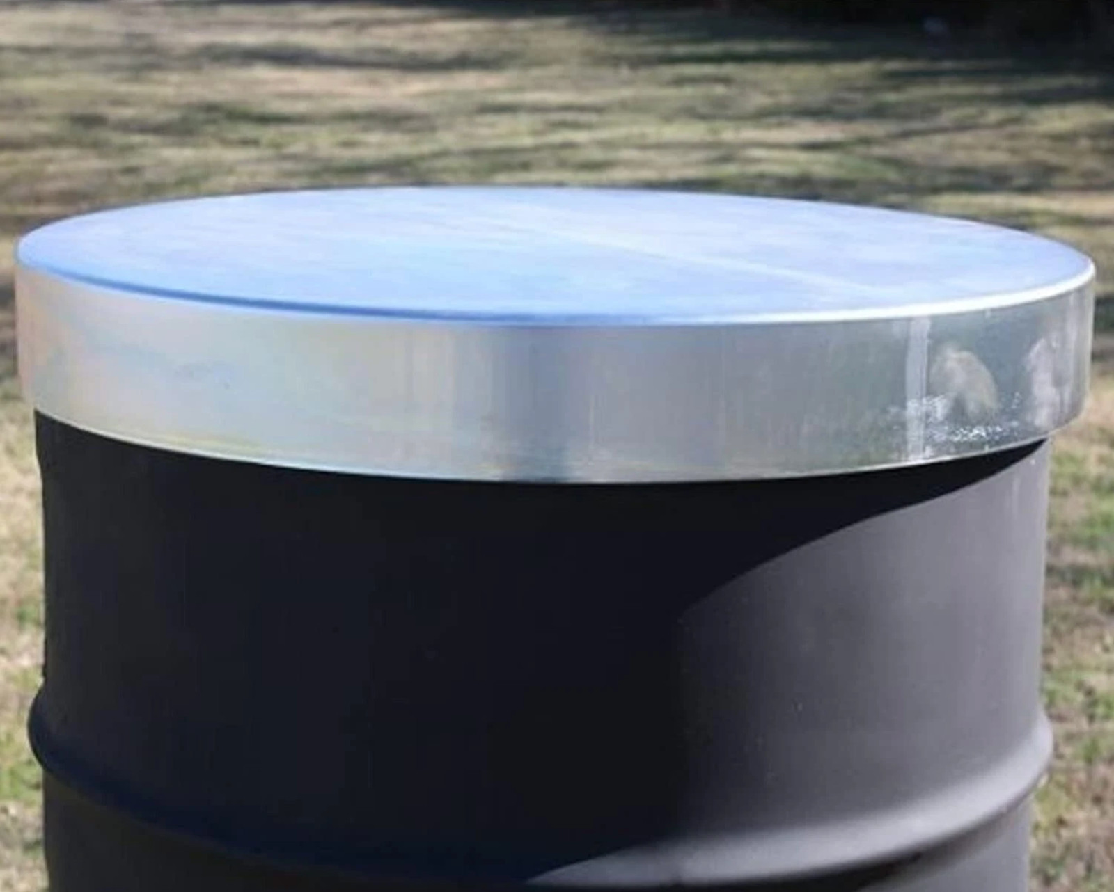 Drum Feeder Lid Galvanized Steel for 55 Gallon Drum Deer Feeder Game Burn Barrel