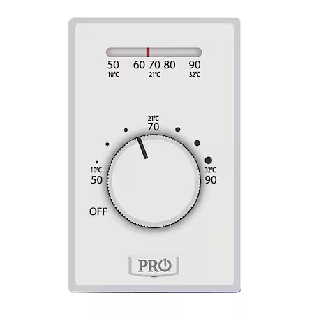 Pro1 Iaq T501ml4 Line Voltage Mechanical Thermostat,  Heat Only, 50 To 90F,
