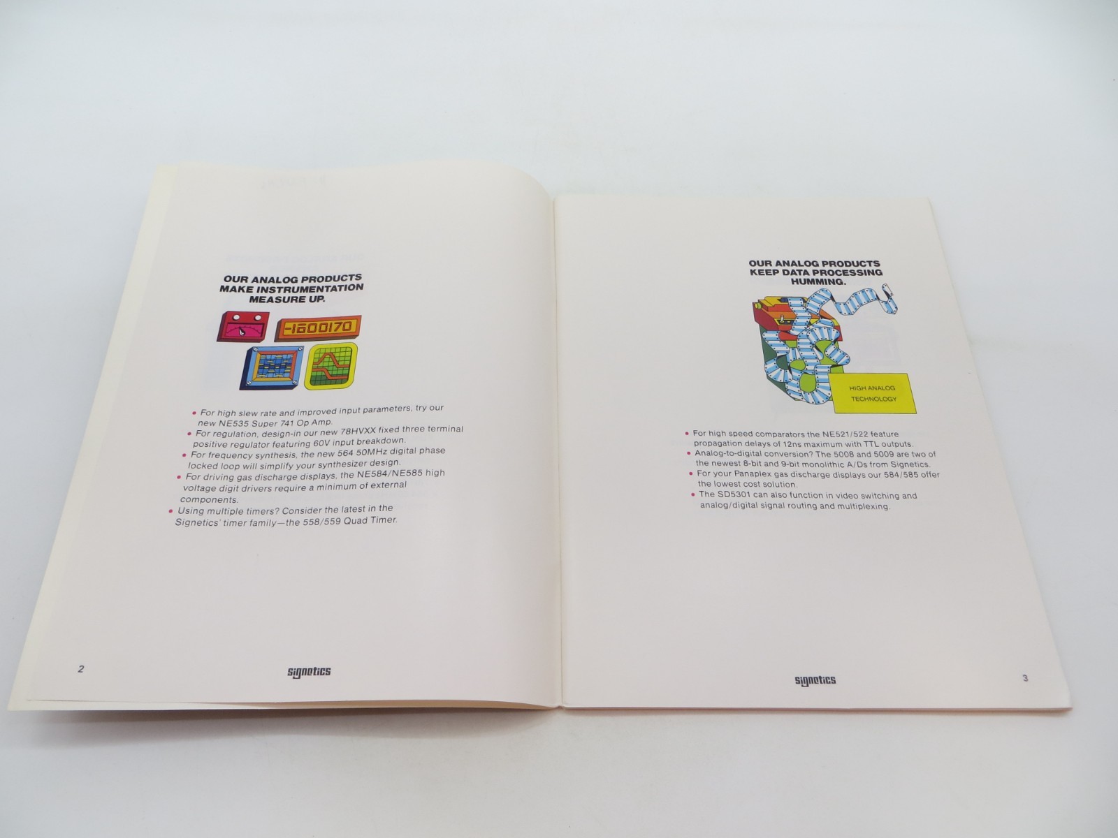 Signetics Technology Leadership - Analog vintage product reference