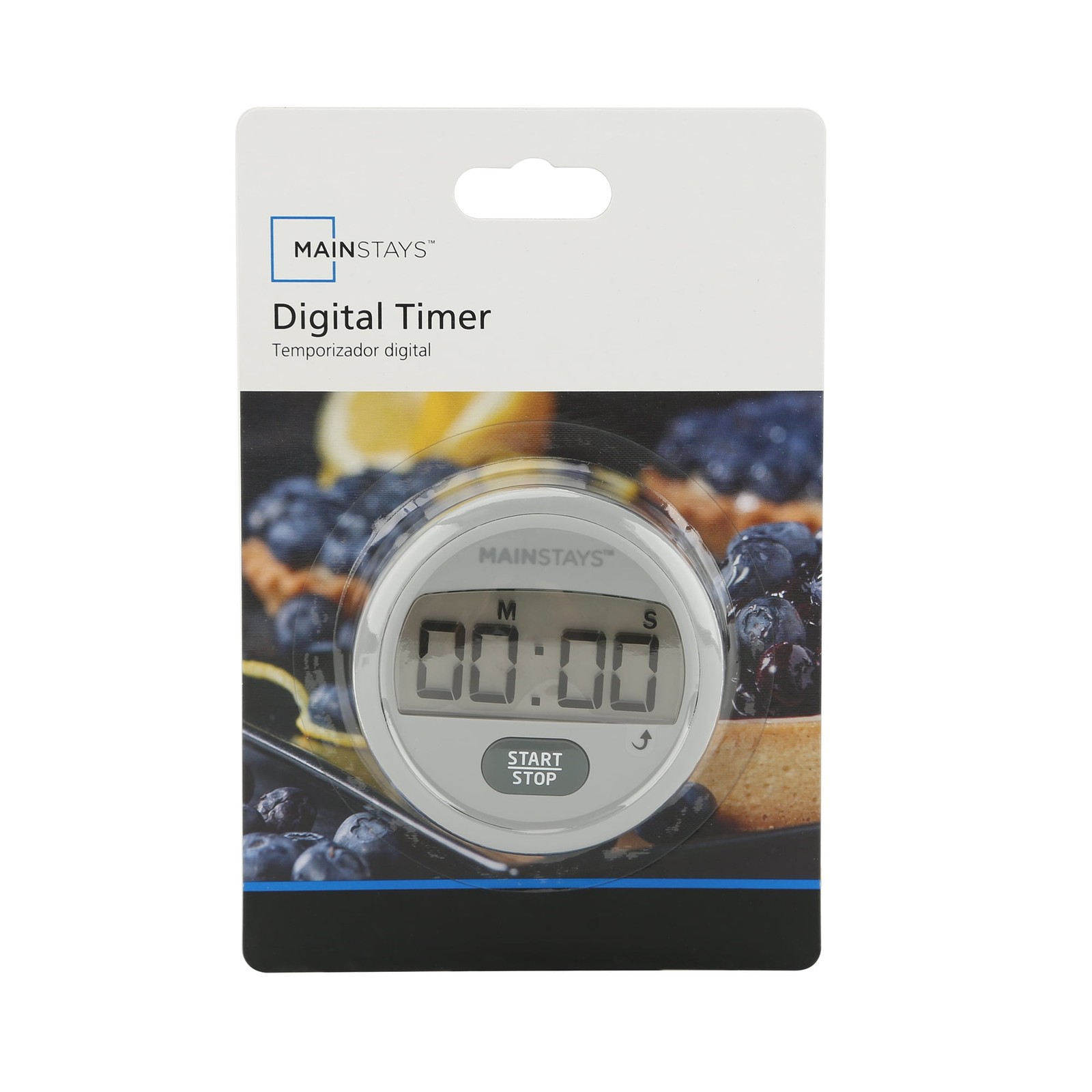 Mainstays Digital Kitchen Timer, Magnetic Countdown Count up Timer Large Display