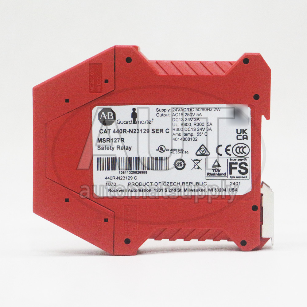 NewAllen-Bradley 440R-N23129  Fixed Safety Relays ,Monitored Manual Reset