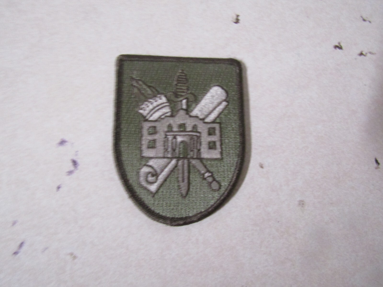 MILITARY PATCH SEW ON OLDER UNSURE TORCH SWORD ENGINEERS