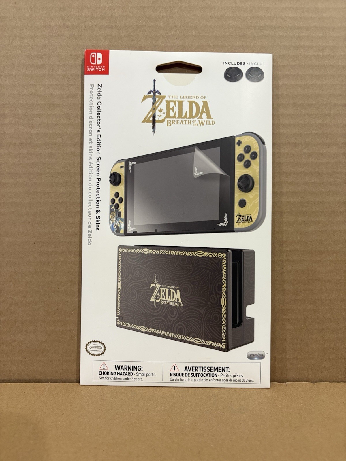Legend Of Zelda Breath Of The Wild Nintendo Switch Screen Protection + Skins New