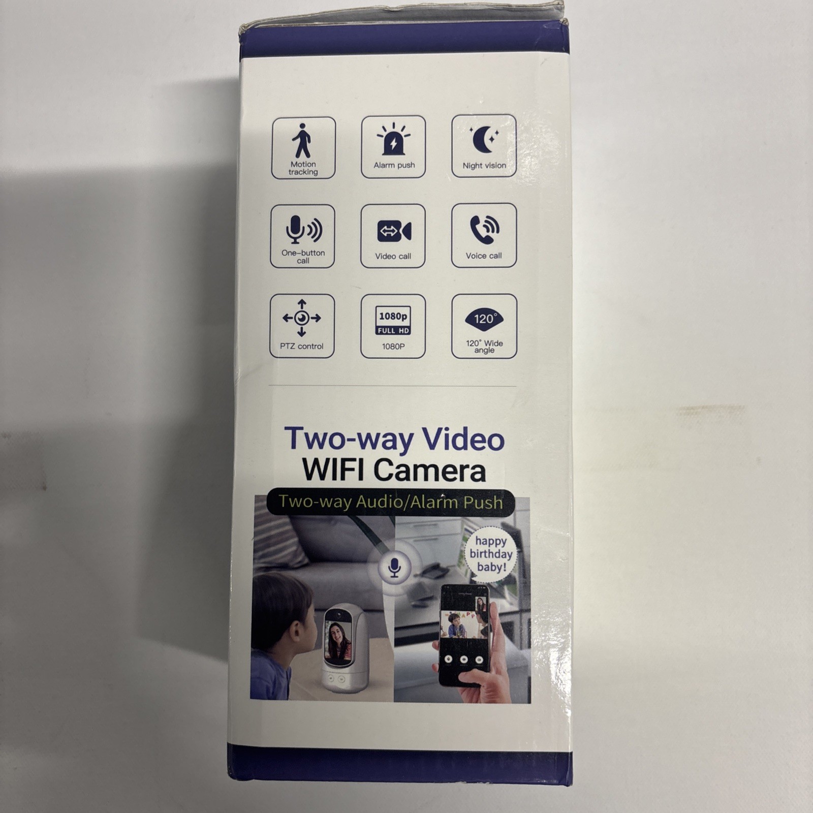 Cam Video Calling Smart Camera Rotating 1080p Wide View App Controlled