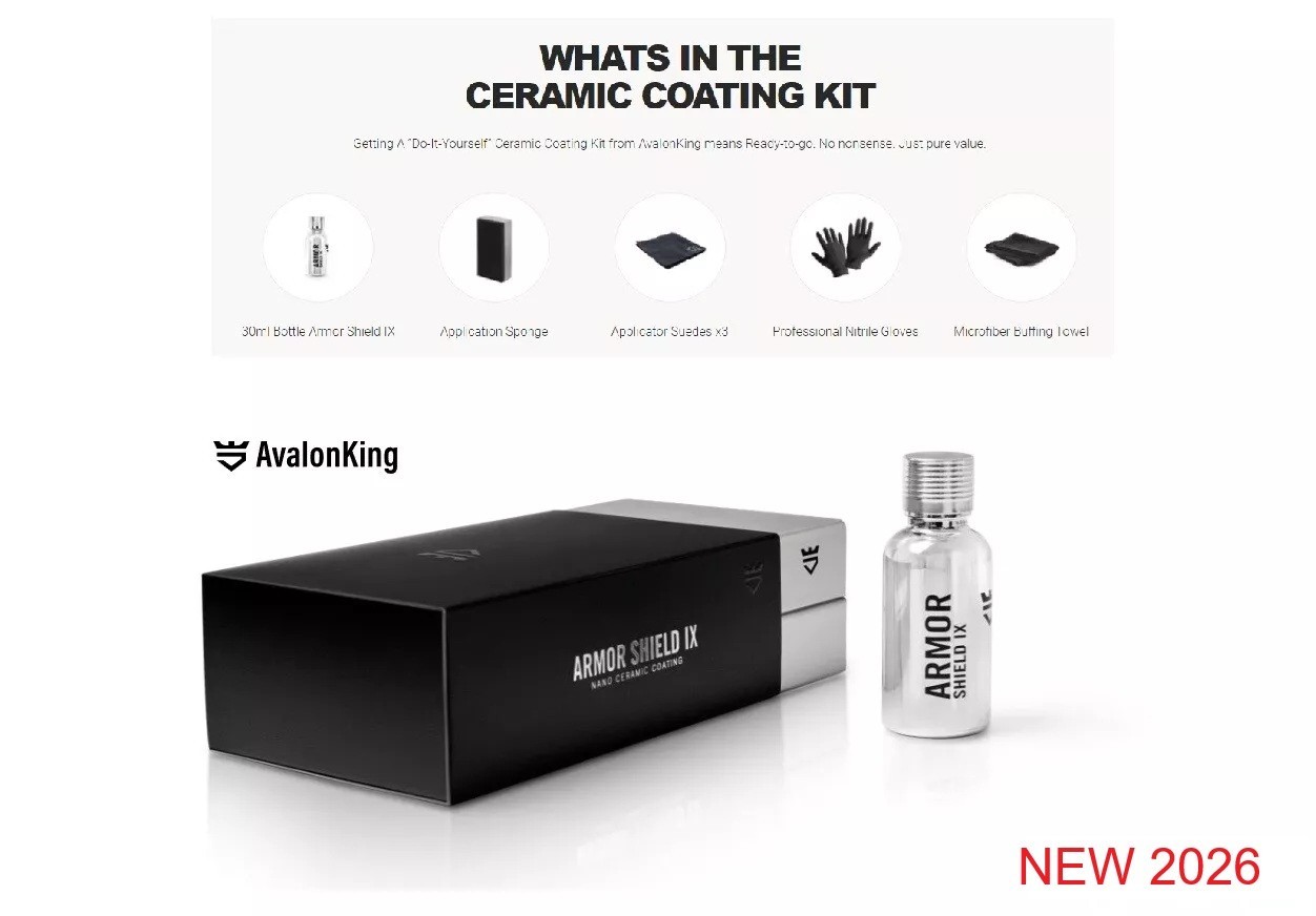 NEW 2022 AvalonKing Armor Shield IX Nano Ceramic Coating DIY Kit THE BEST IN US!
