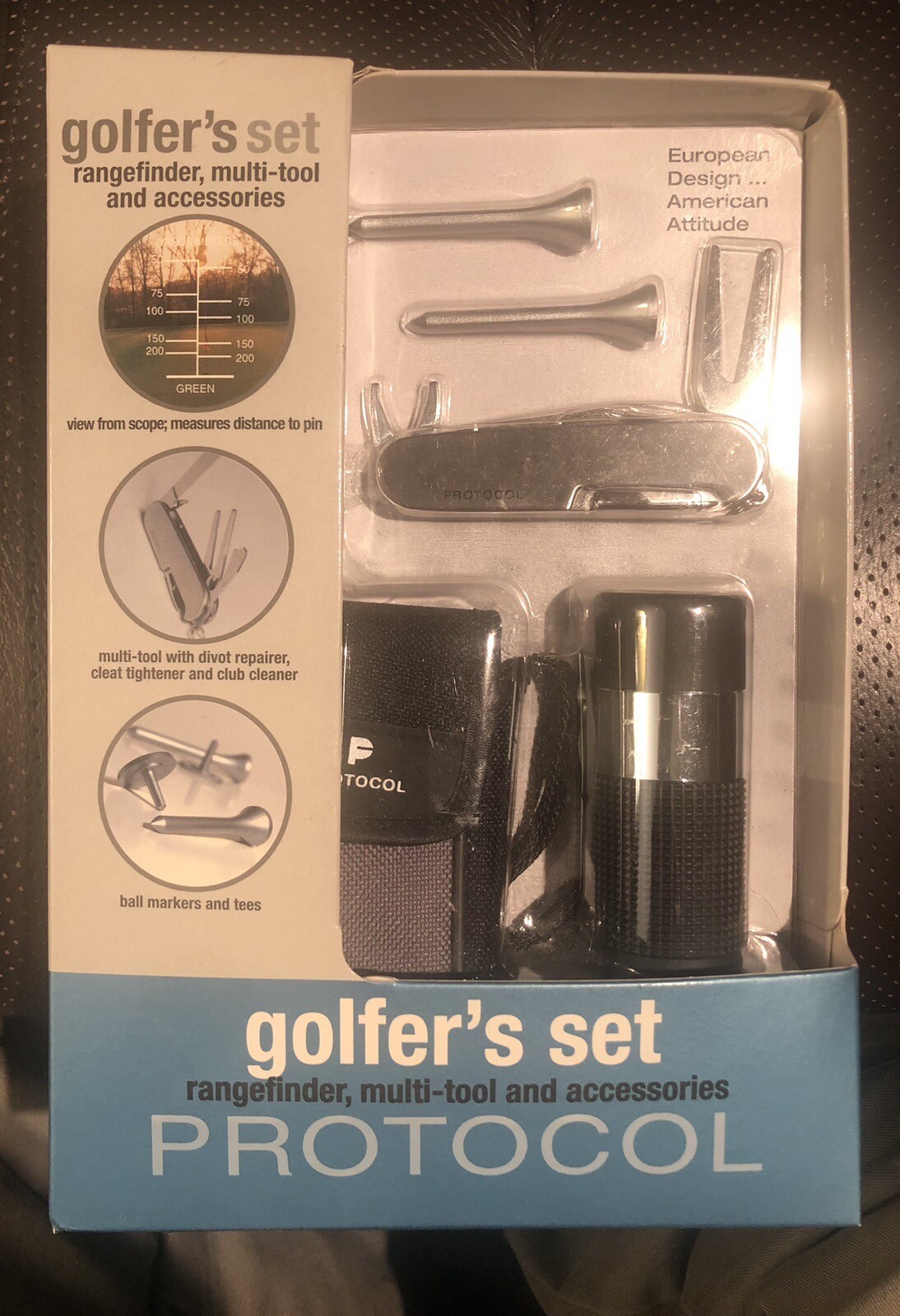 Golfers Set Protocol Rangefinder Multi Tool And Accessories Golf Sport Gift  NEW