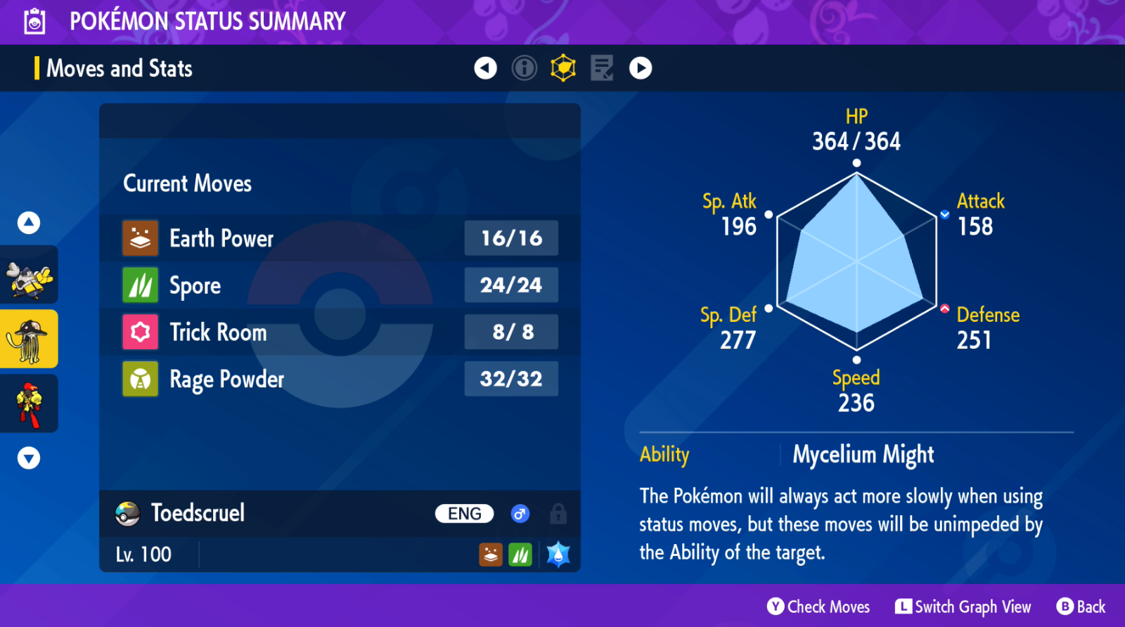 TOEDSCRUEL SHINY 6IV BATTLE READY - Pokemon Scarlet And Violet