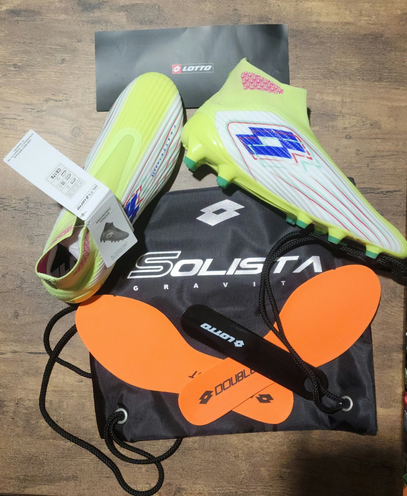 Lotto Solista 100 Gravity VIII Soccer Cleats Men Sz 9.5 Women Sz 10.5