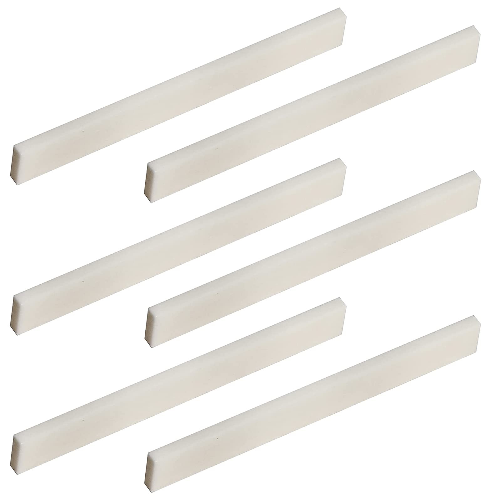 Cheerock 6Pack Pure Bone Guitar Bridge Saddle for Acoustic Guitar