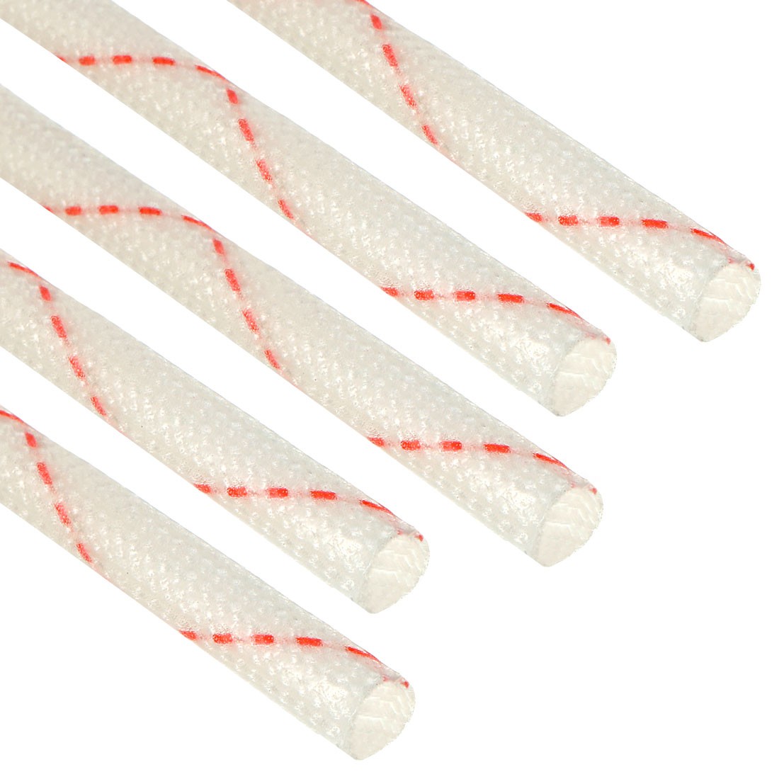 Fiberglass Sleeve 3mm I.D. PVC Insulation Tube 1500V 125C Wrap 91cm 2.99ft 5Pcs