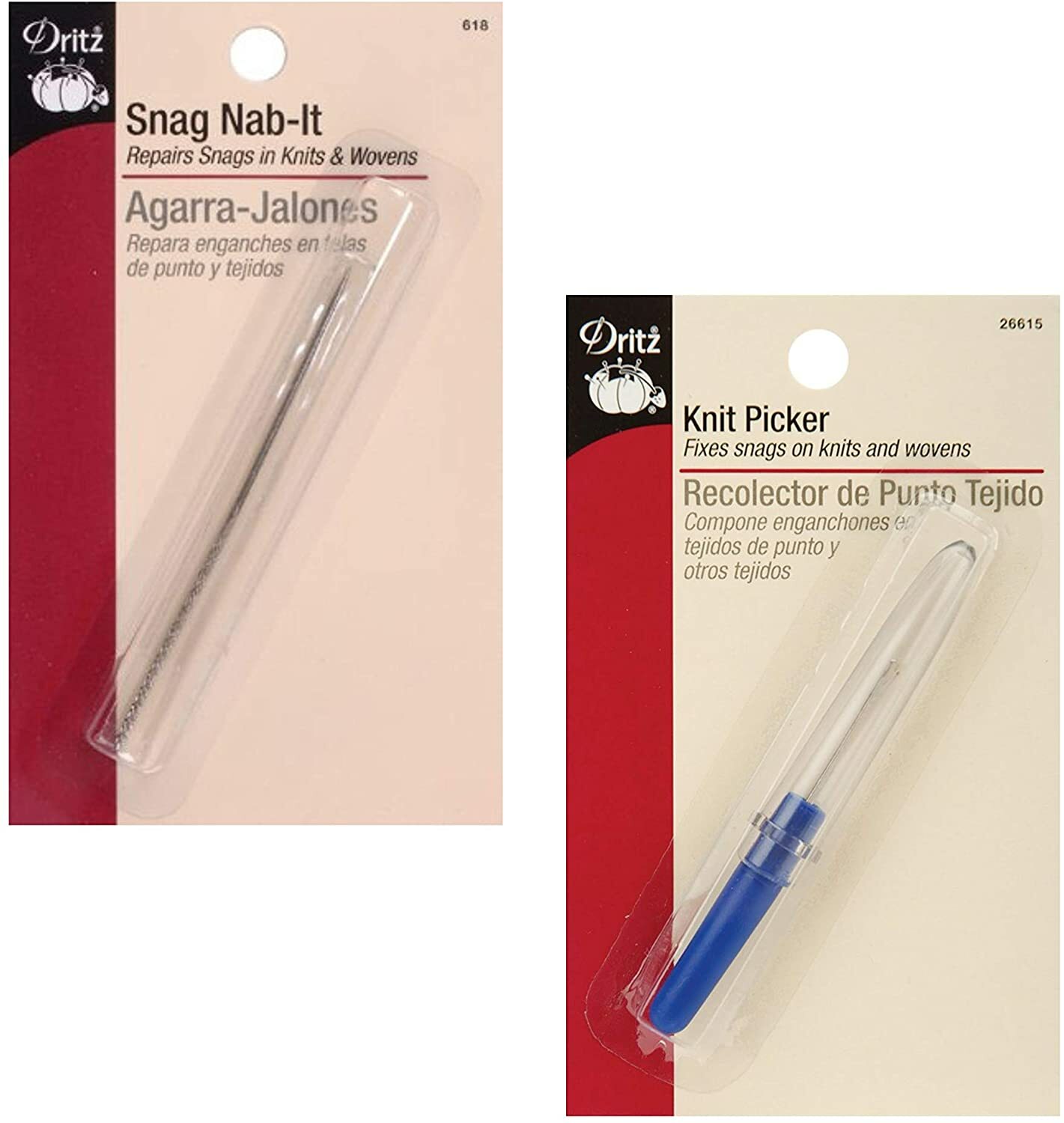 Dritz Knit Picker and Snag Nab It combo