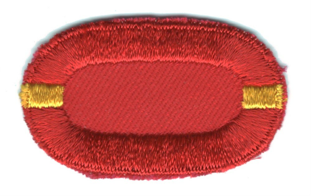 Army Airborne Oval Patch: 1/320th Field Artillery - cut edge, thick bar