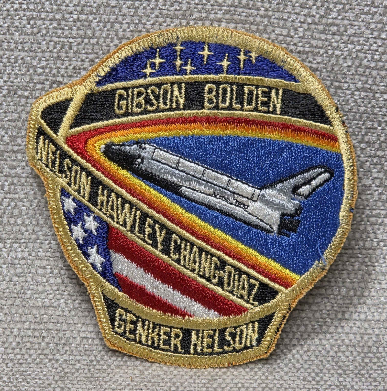 NASA STS-61-C 4" X 4" Patch Space Shuttle Columbia Bill Nelson Chang-Diaz Bolden