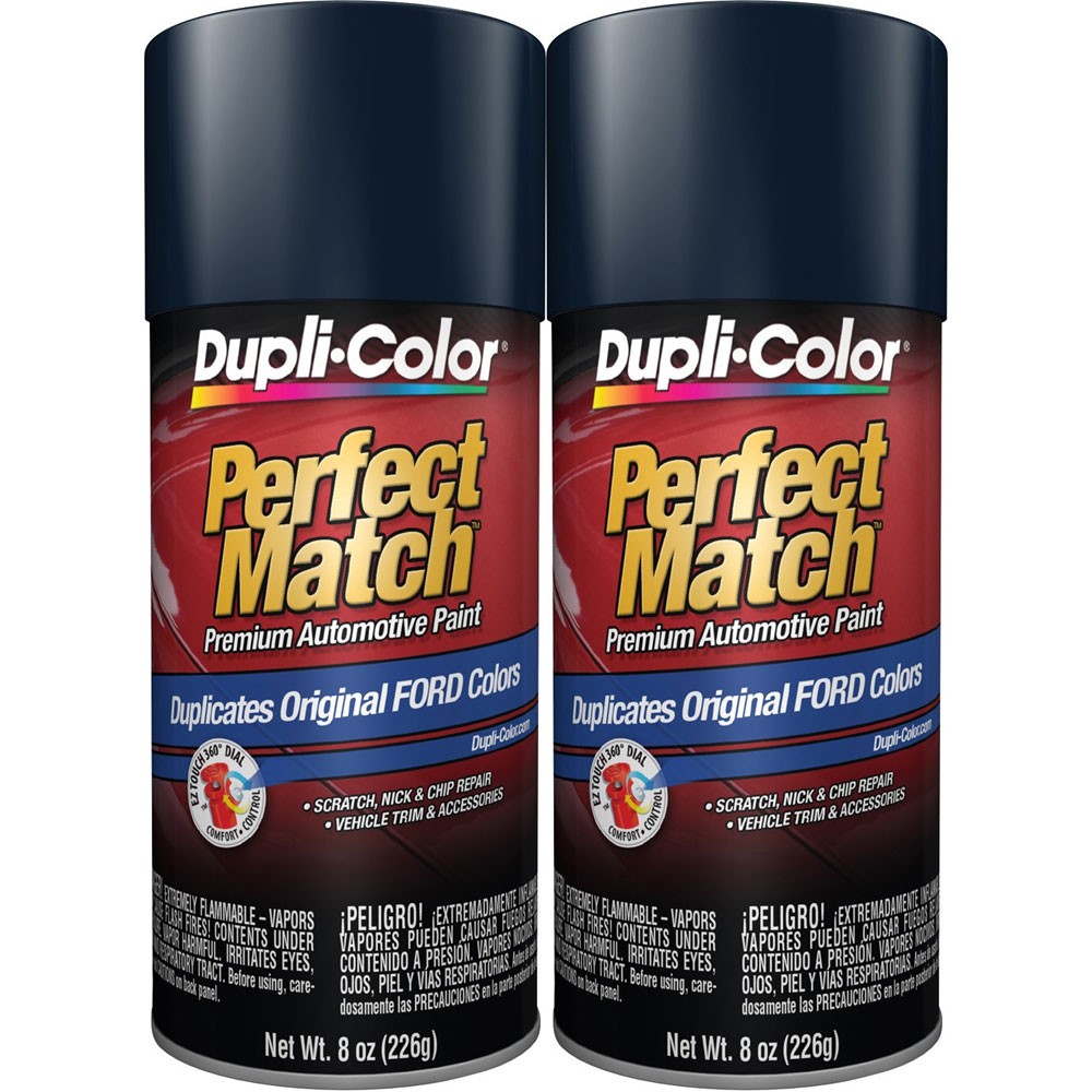 Duplicolor BFM0398 (2-Pack), Perfect Match Aerosol Paint for Ford DX, Blue Pearl