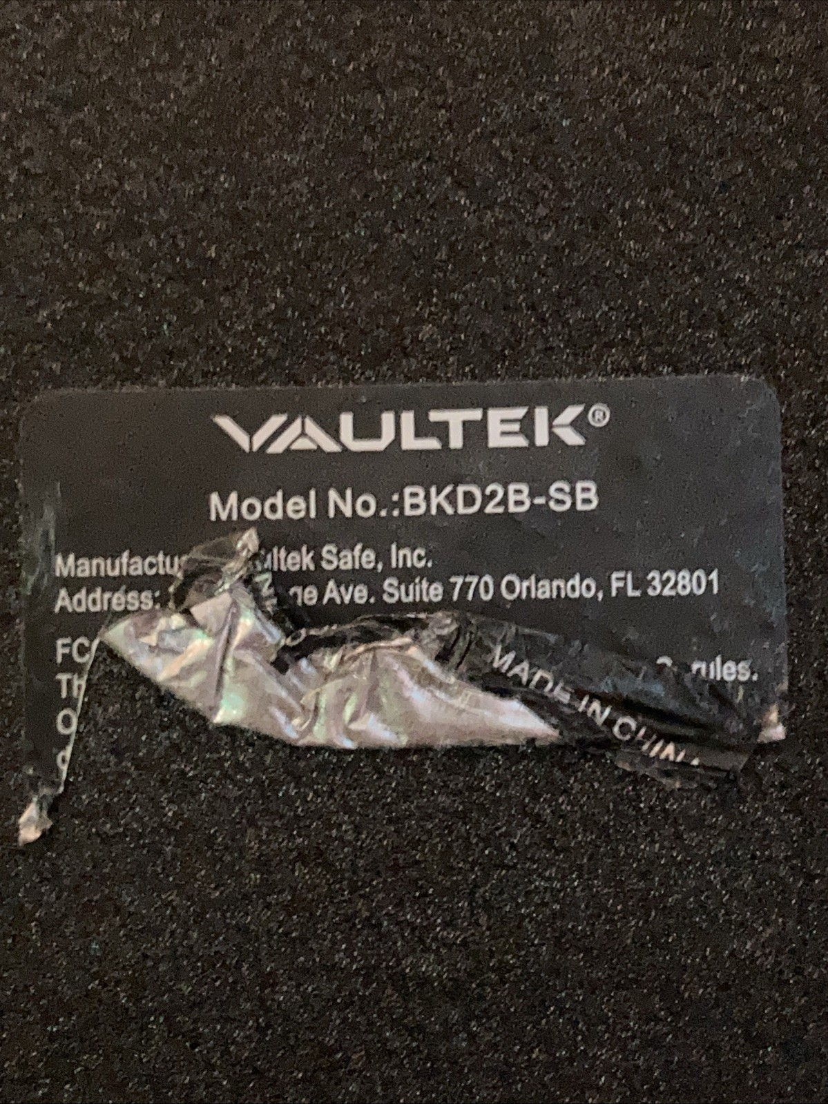 Vaultek Barikade Series 2 ** Biometric ** Model BKD2B-SB