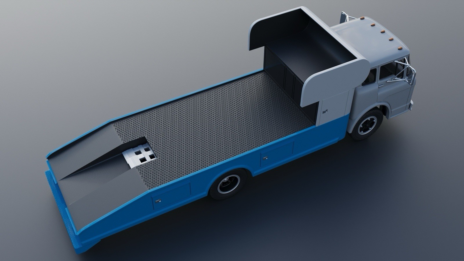 3d Printed 1/25 1972 C-700 Ramp Truck
