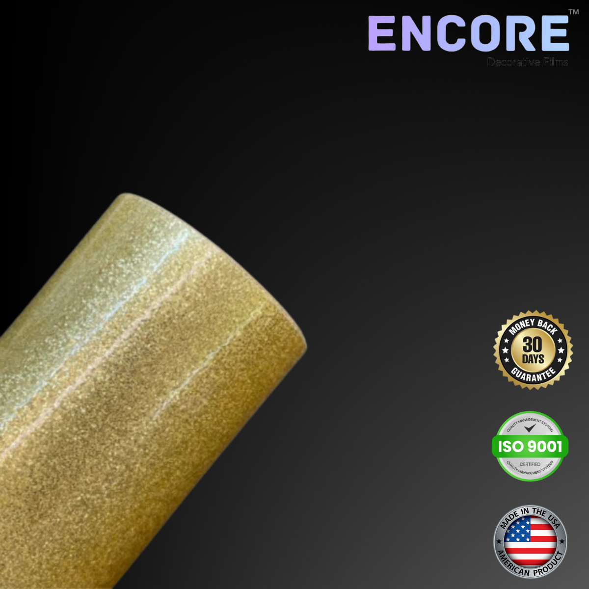 Encore® EFX75 Gold Ultra-Metallic Vinyl for Decals/Stickers - MADE IN USA