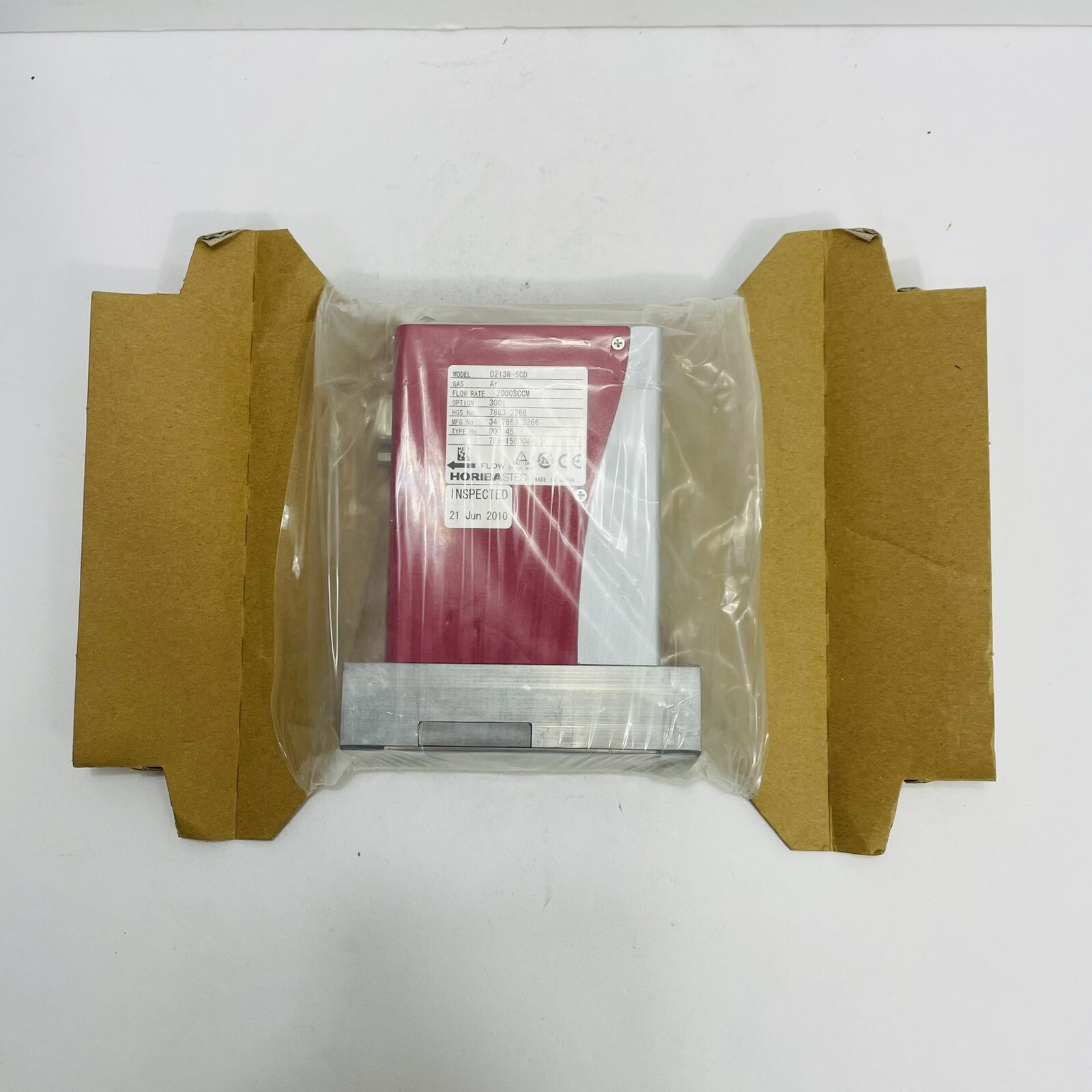 HoribaSTEC D213W-SCD Digital Mass Flow Controller Module 2000SCCM Argon ~NEW~