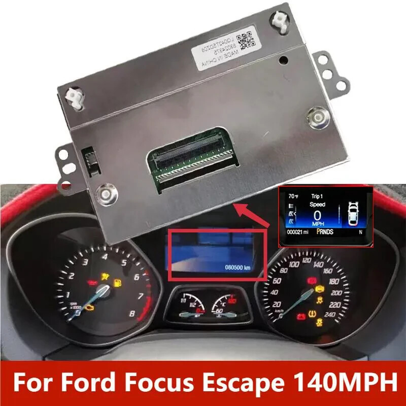 LCD Display Color Screen For Ford Focus Escape Speedometer Cluster 140MPH