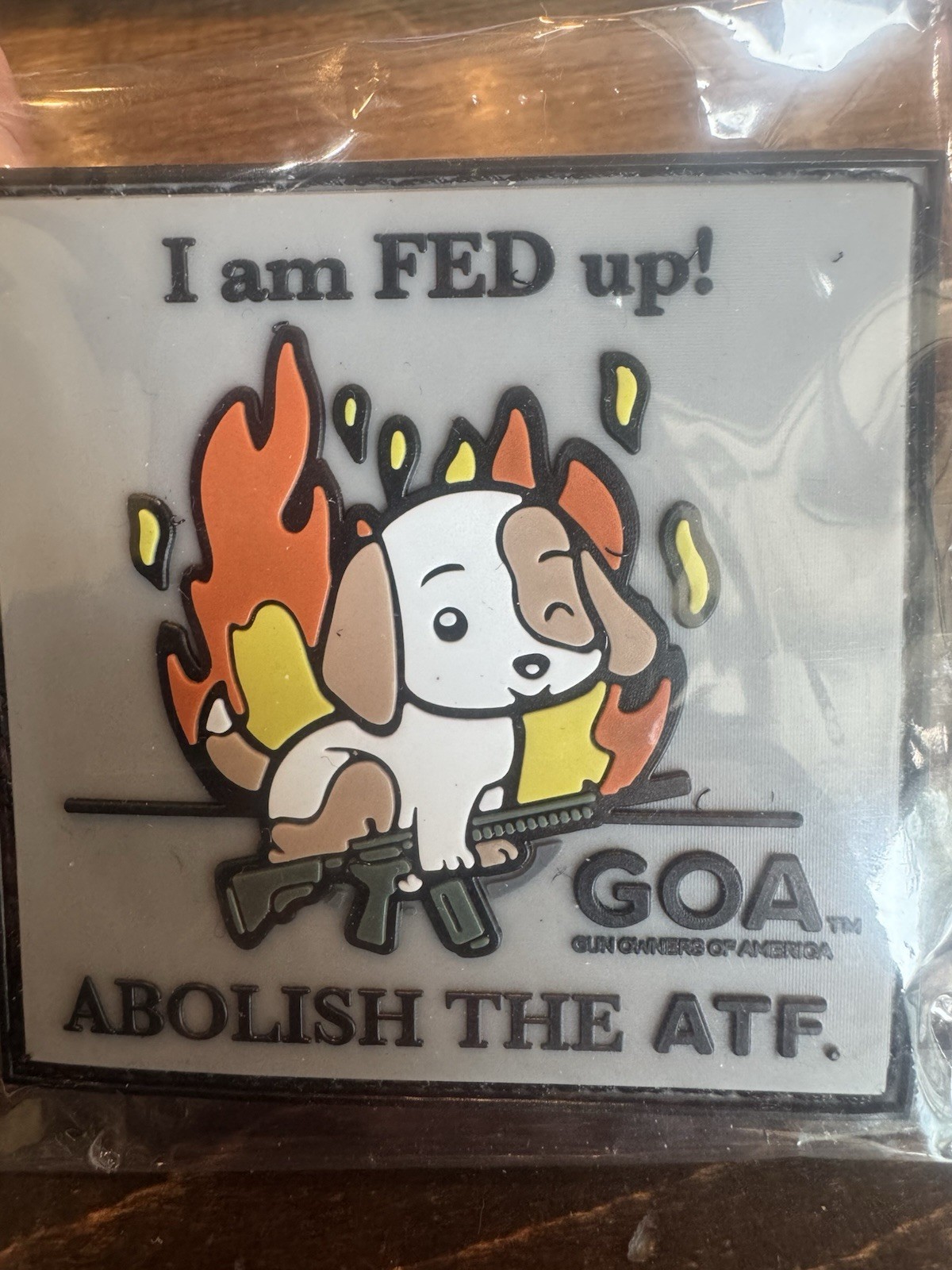 GOA I Am Fed Up Abolish The ATF PVC Patch Shot Show 2026 Vegas NEW 3 Inch