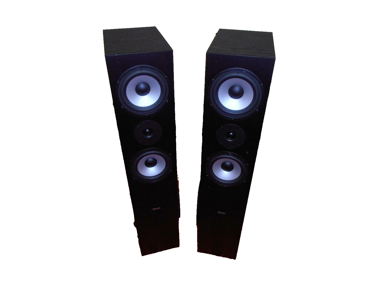 2 x floorstanding speakers DUAL LS80 black, 2x160 watts