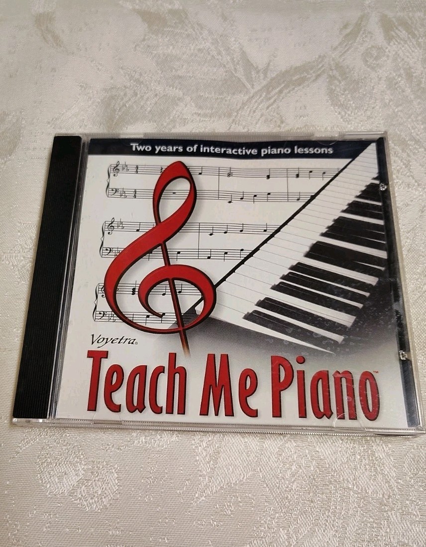 1998 Voyetra Teach Me Piano For PC Windows CD-ROM Factory No Box But Never Used