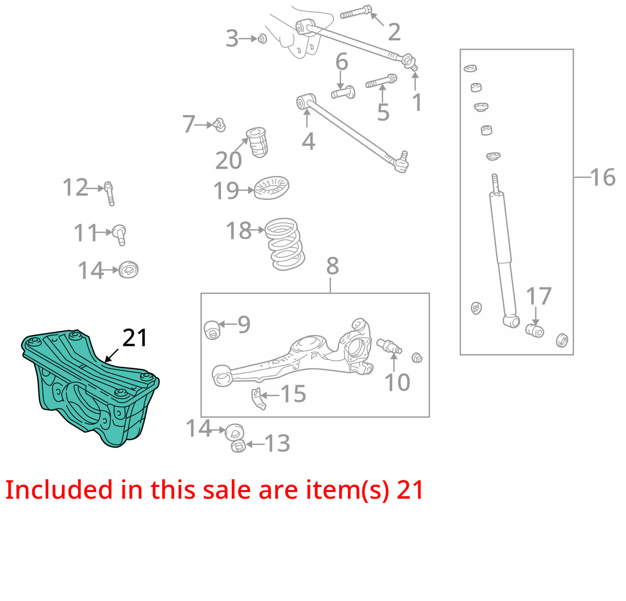 1998 1999 2000 Toyota RAV4 2WD 4WD AWD rear crossmember cradle subframe OEM