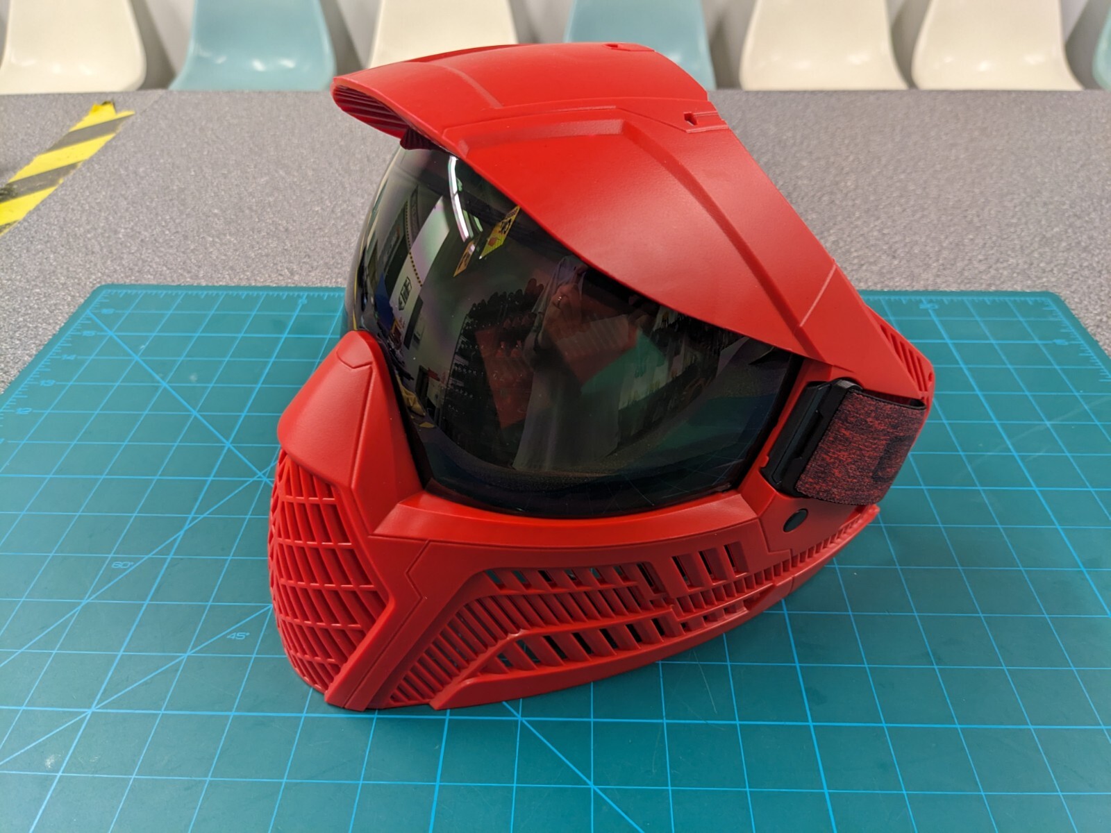 CRBN OPR goggle system with SMOKE THERMAL lens. Dark Red. *NEW*. Rare!