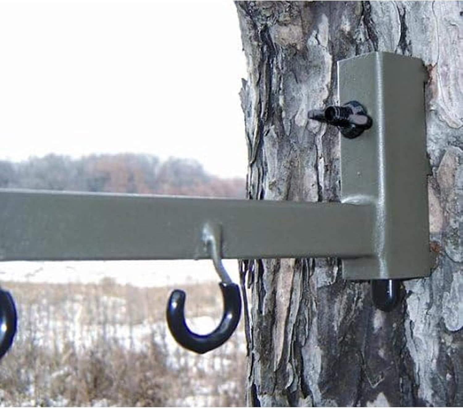 High-Quality Easy-To-Attach Secure Better Tree Stand Bow Hanger - Includes Two A