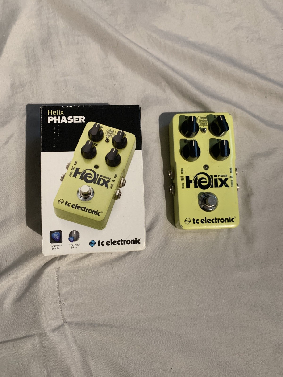 TC Electronics Helix Phaser Phase Shifter Effects Pedal Guitar NICE CONDITION