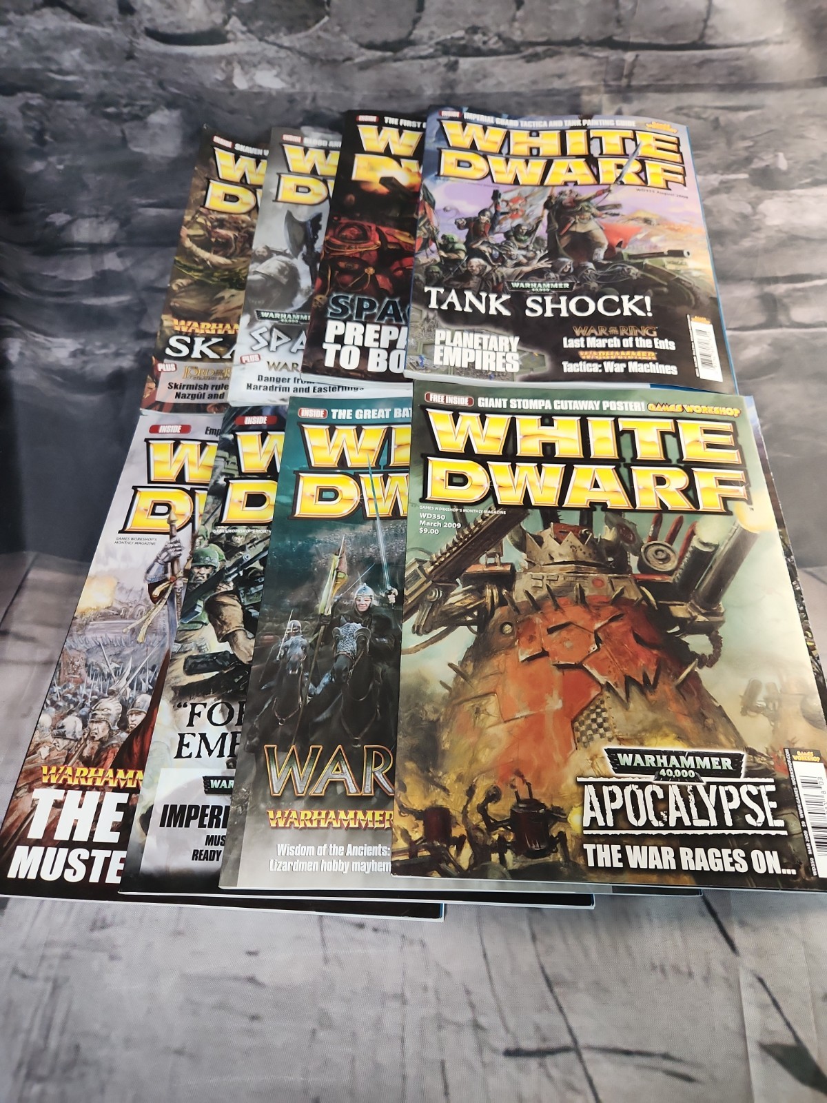 White Dwarf Magazine Lot Issues #350-353, 355-358 *issues #354& 359 Not Included
