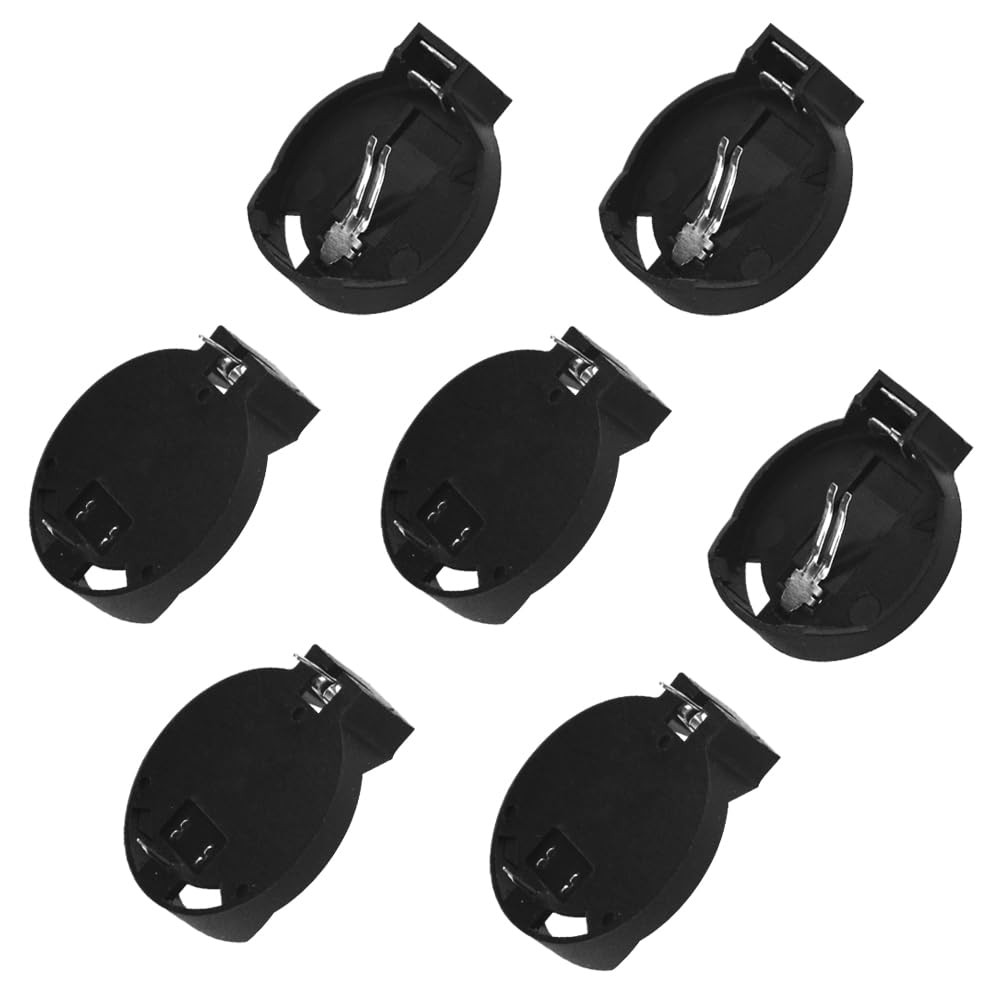 30 PCS CR2032 CR2025 Coin Cell Battery Holder Case, Black