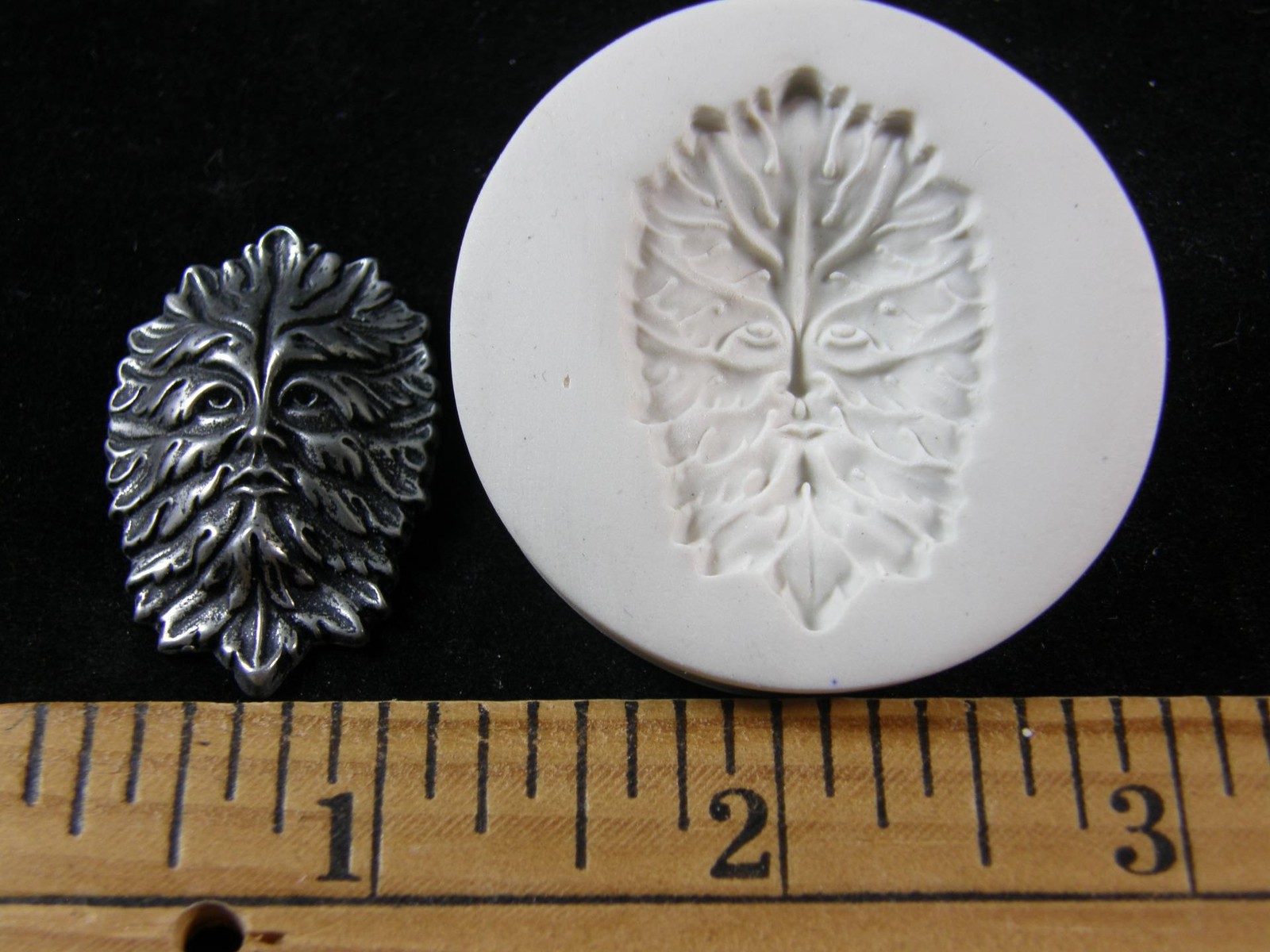 Green Man Face #2 Polymer Clay Mold (#MD1472)