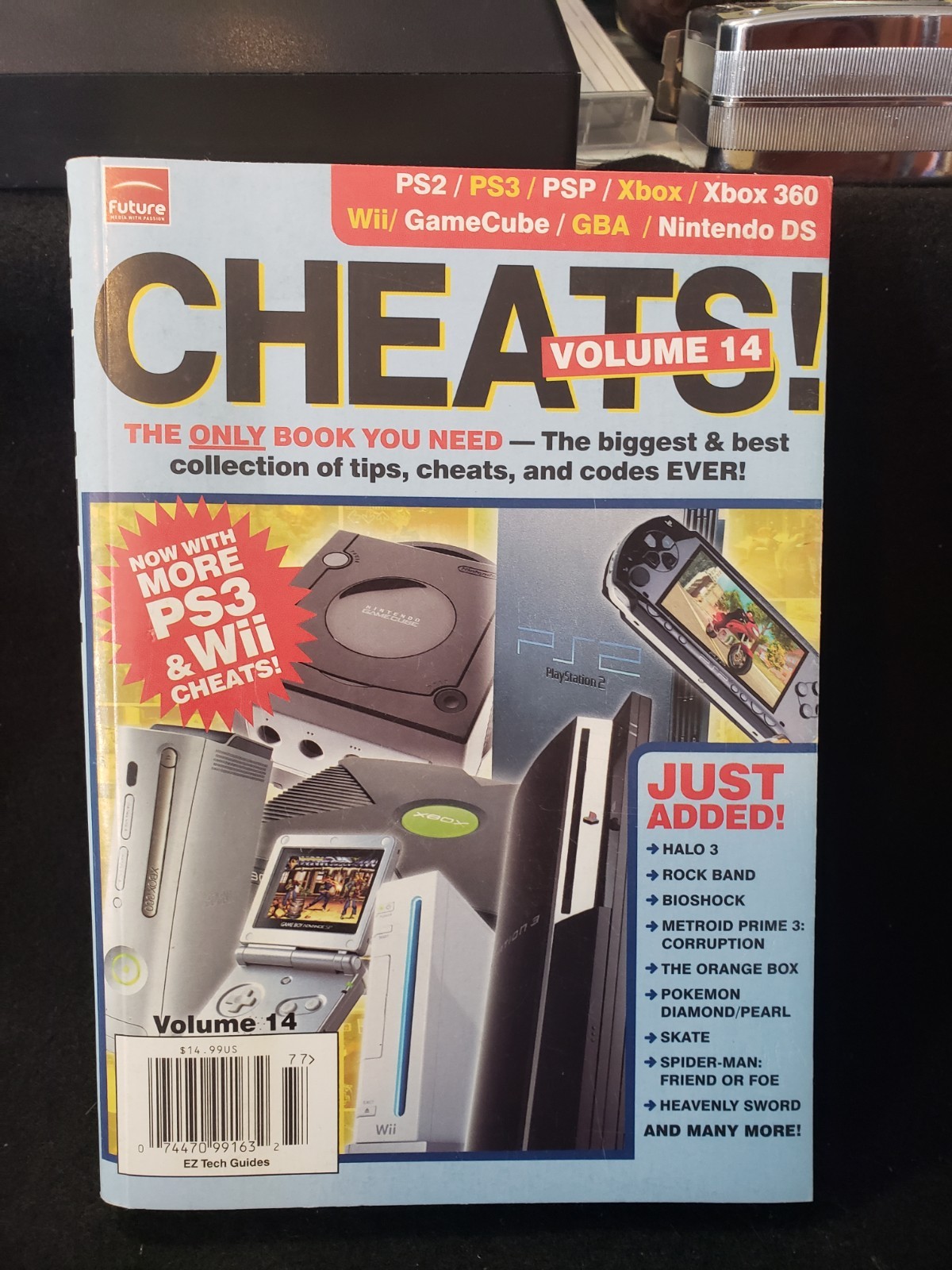 Video Game Cheats Volume 14 Book W/ PS3 & Wii Codes 6th 7th Generation Consoles