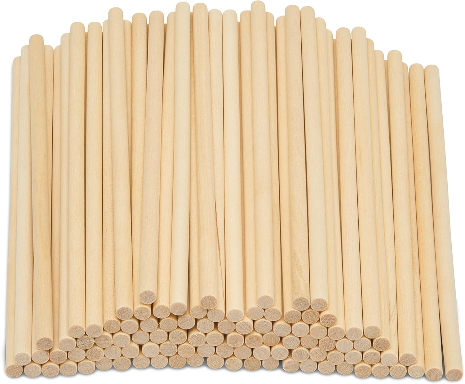 Wooden Dowel Rod, 3/16 Inch X 6 Inch Wood Dowels, Pack of 100 Wooden Dowels for