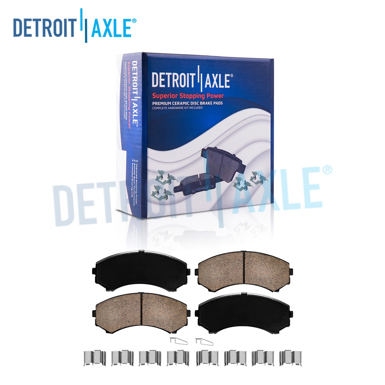 Front Ceramic Brake Pads w/ Hardware for Passport Axiom Rodeo Endeavor Montero