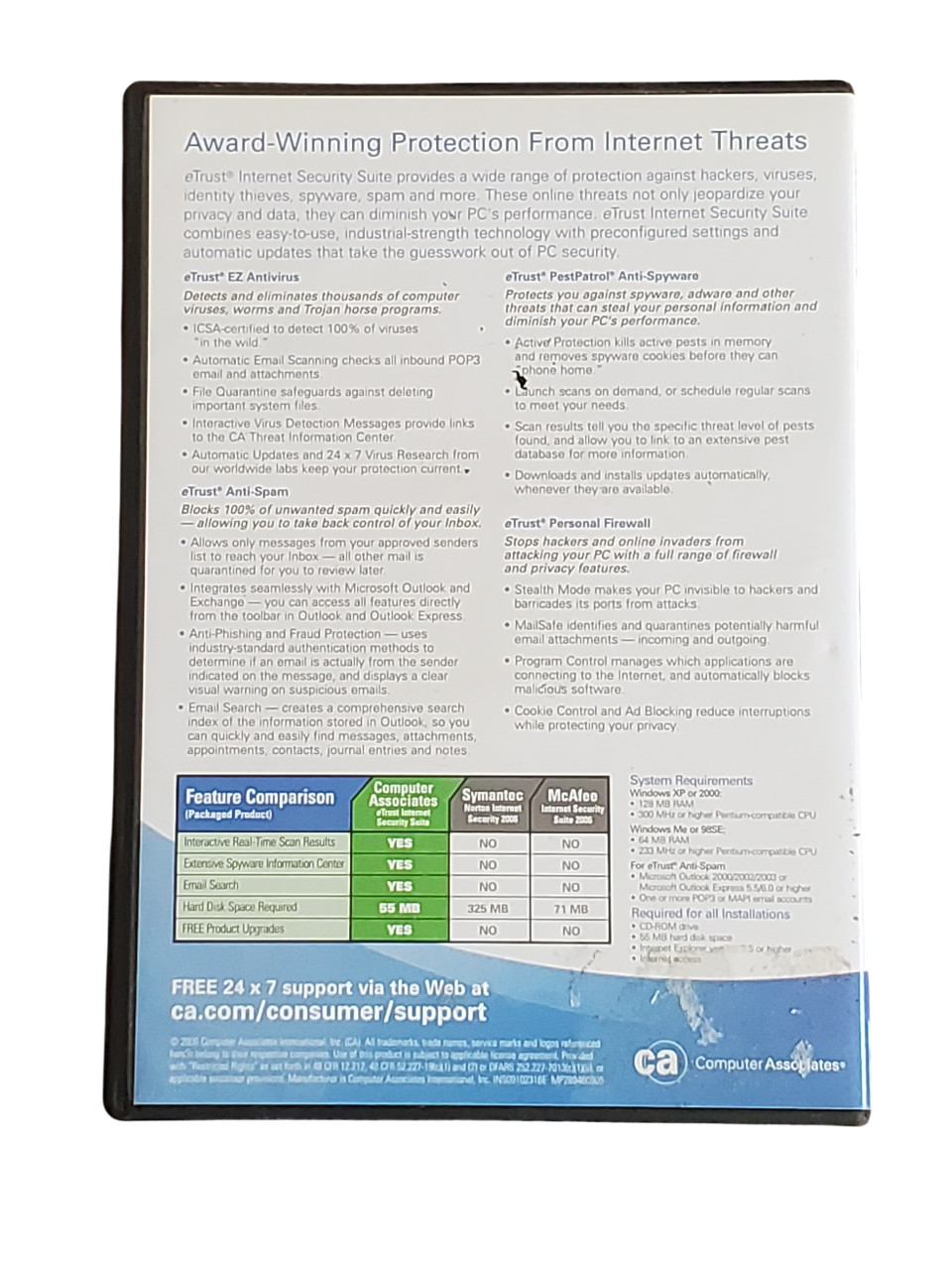 Computer Associates eTrust Internet Security Suite - Total Internet Protection