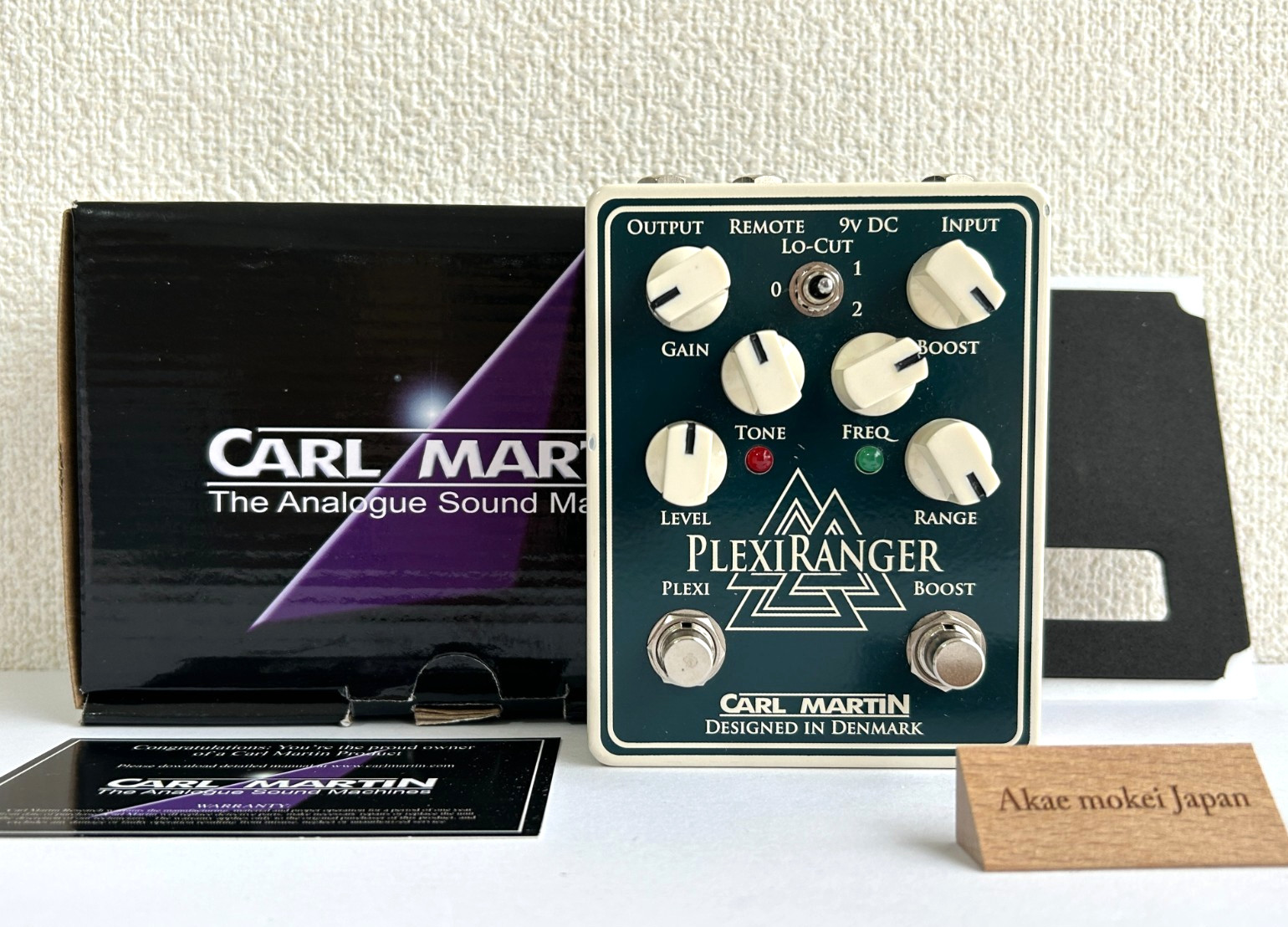 Carl Martin PlexiRanger Overdrive Boost Guitar Effect Pedal w/ Box Tested JPN