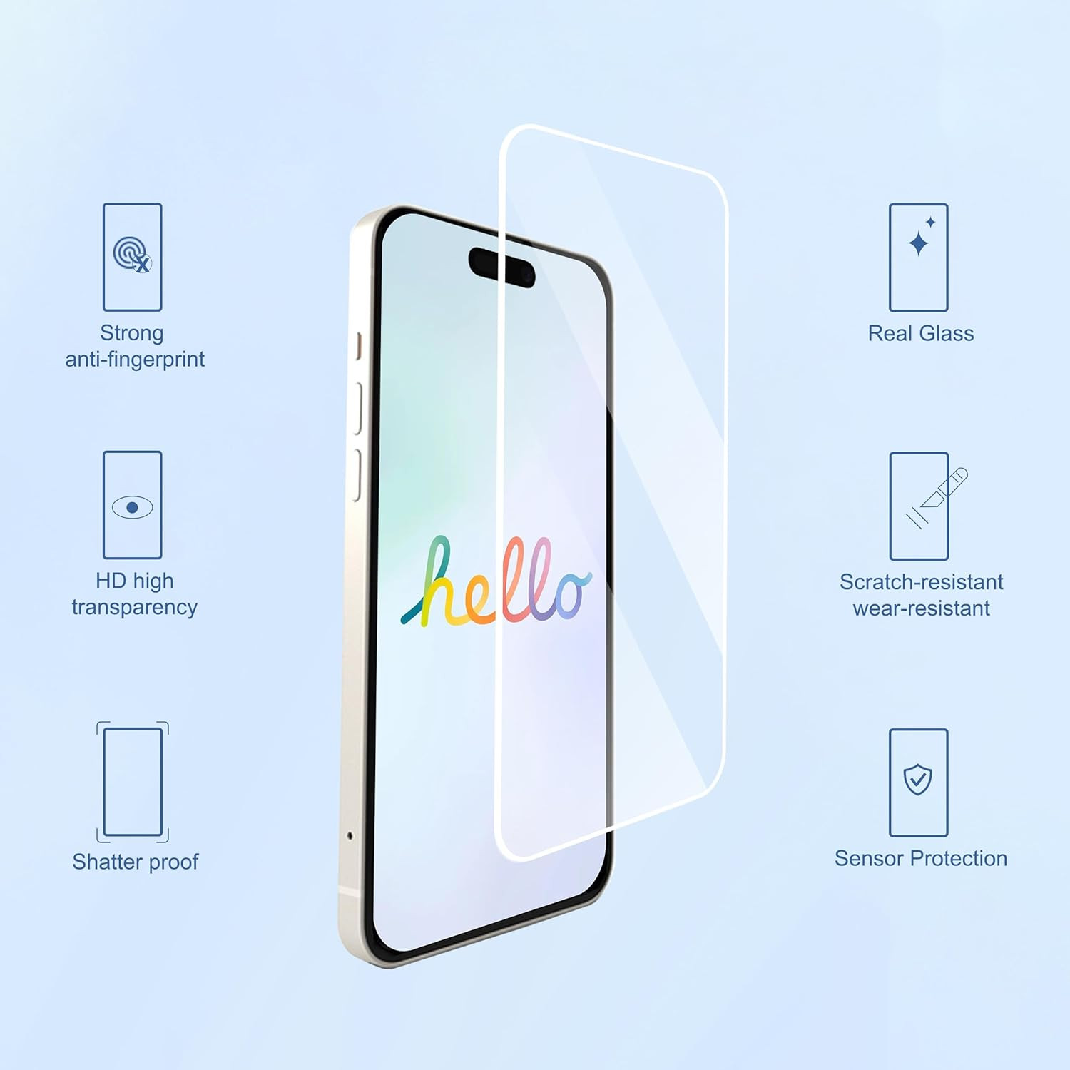3 Pack Screen Protector for Iphone 16 Pro Max [6.9 Inch] with Installation Frame