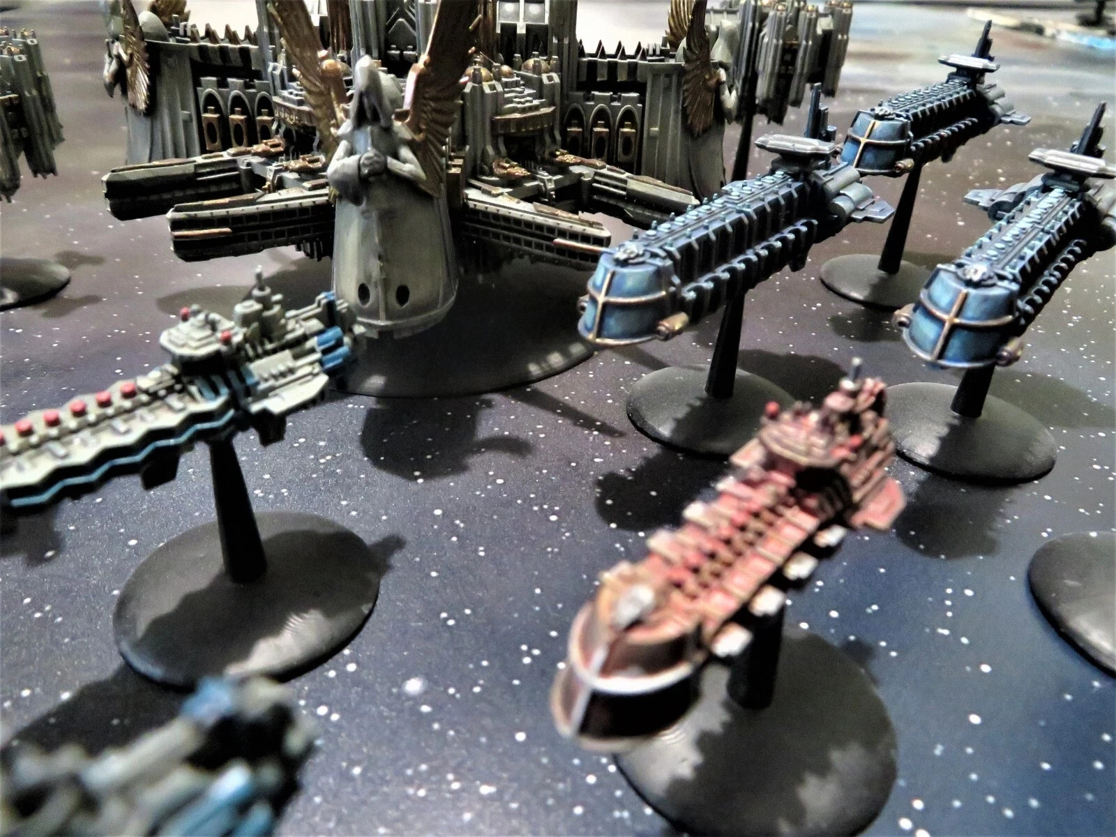System ships (9 piece set) - Compatible with Battlefleet Gothic