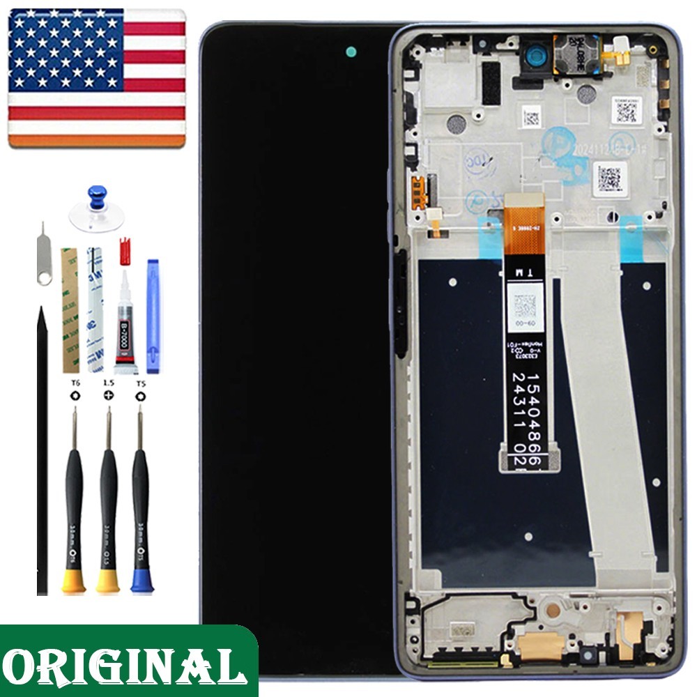 OEM LCD Touch Screen Digitizer Frame For Motorola Moto G Power 5G 2025 XT2515