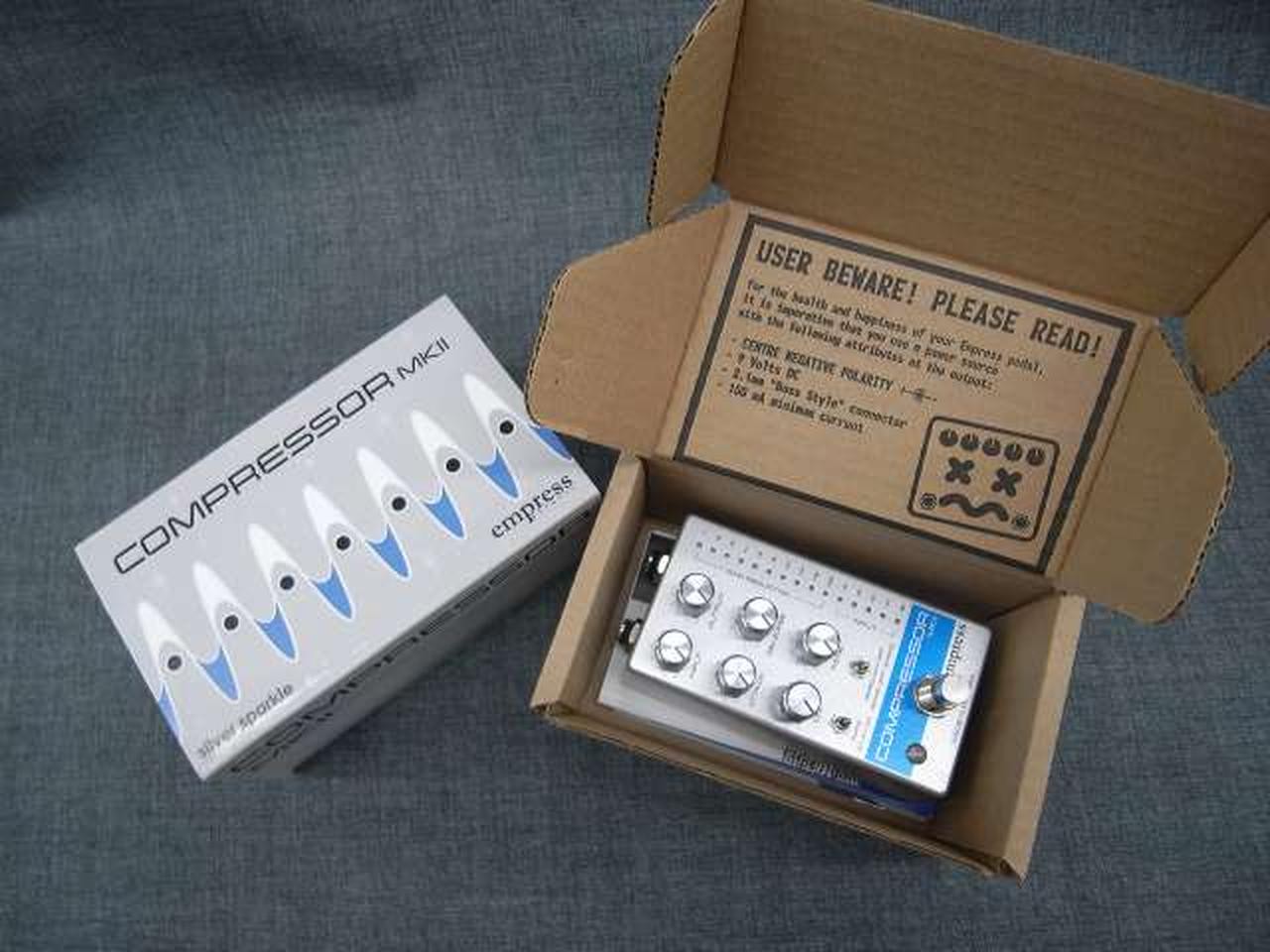Empress Effects Compressor MkII Silver Sparkle Guitar Effect Pedal w/ Box