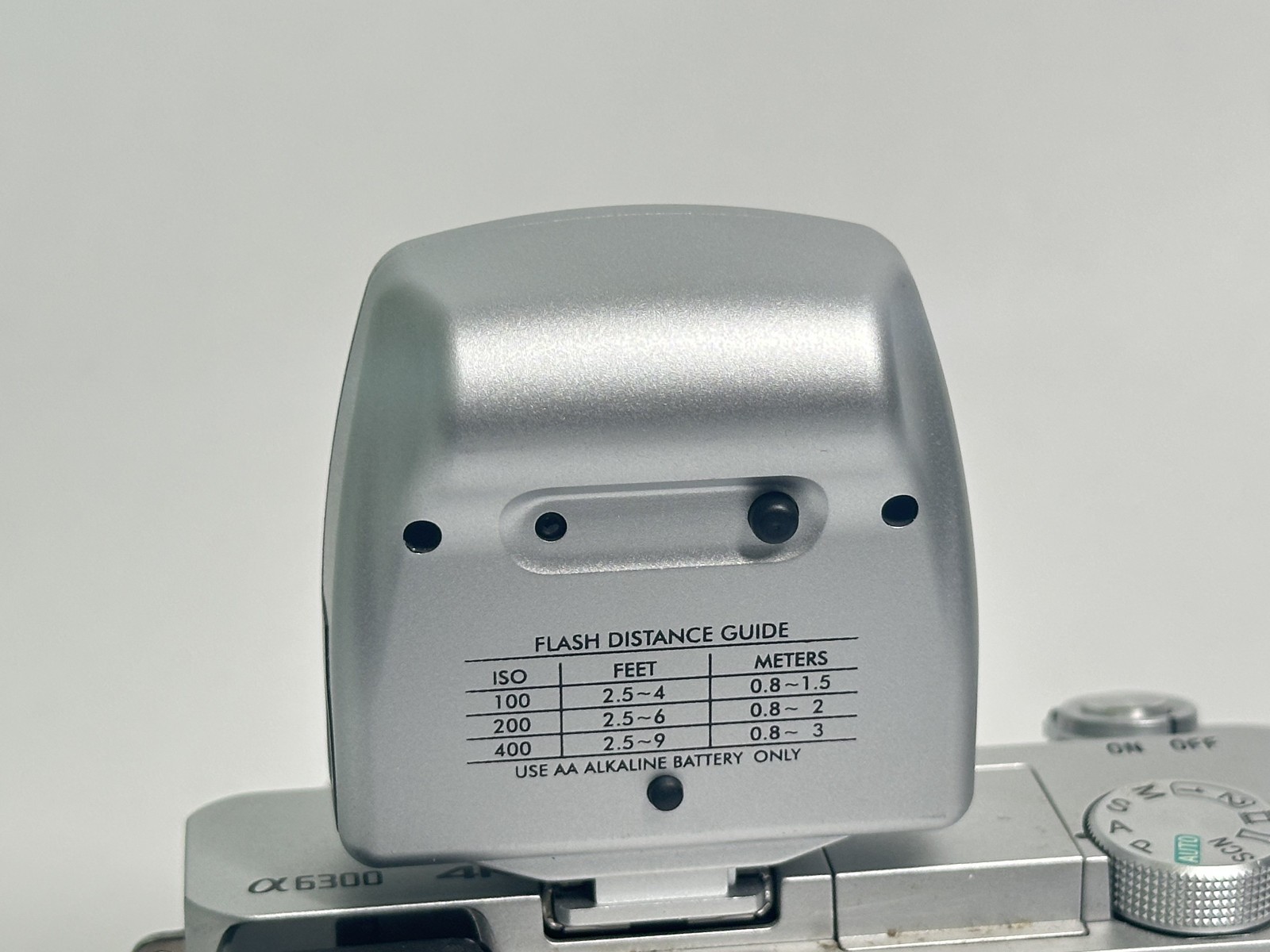 Vivitar Mini Hot shoe simple flash Silver "Camera Not Included"