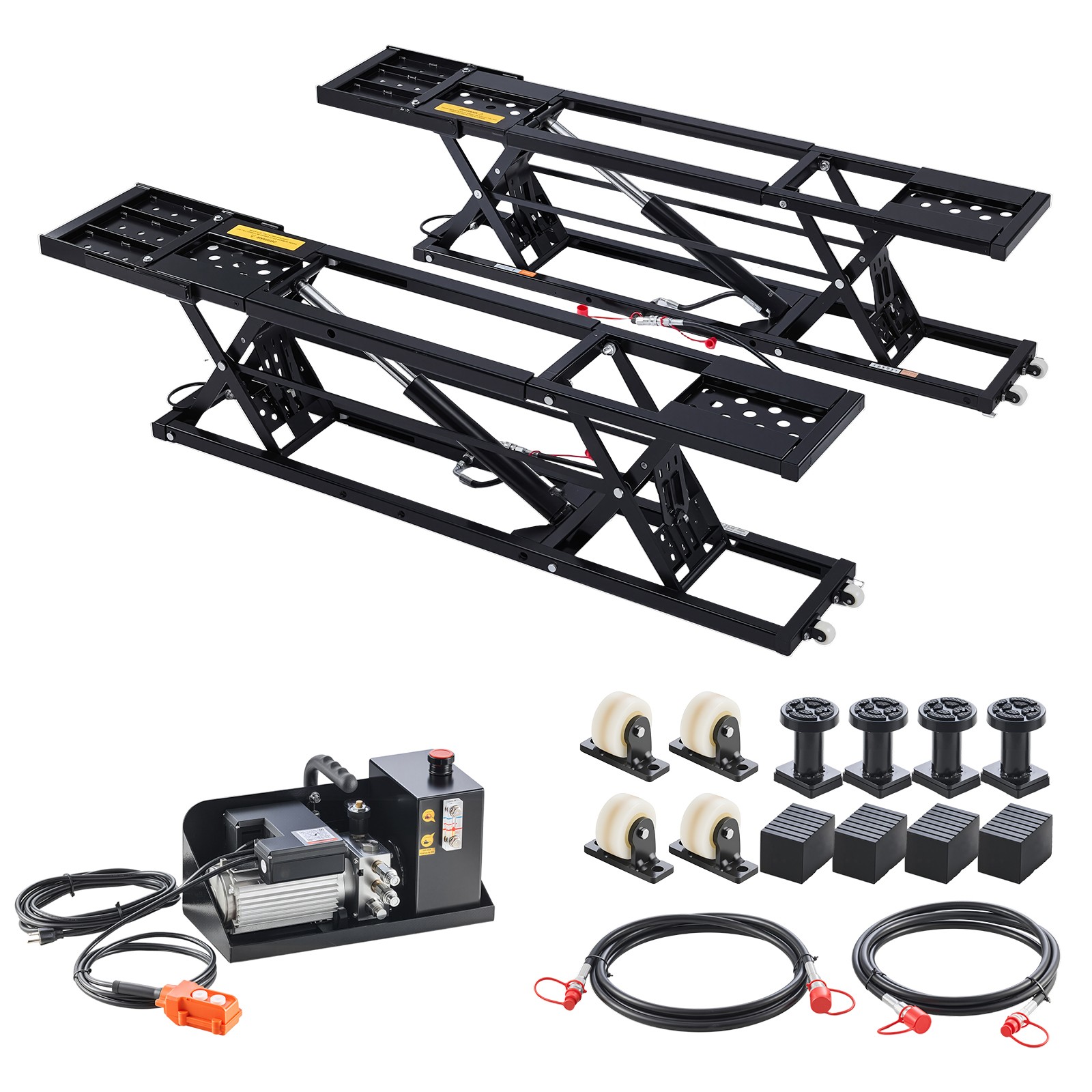 Uimoso Portable Car Lift 9000lbs Car Lift System Jack 28" Max Height Home Garage