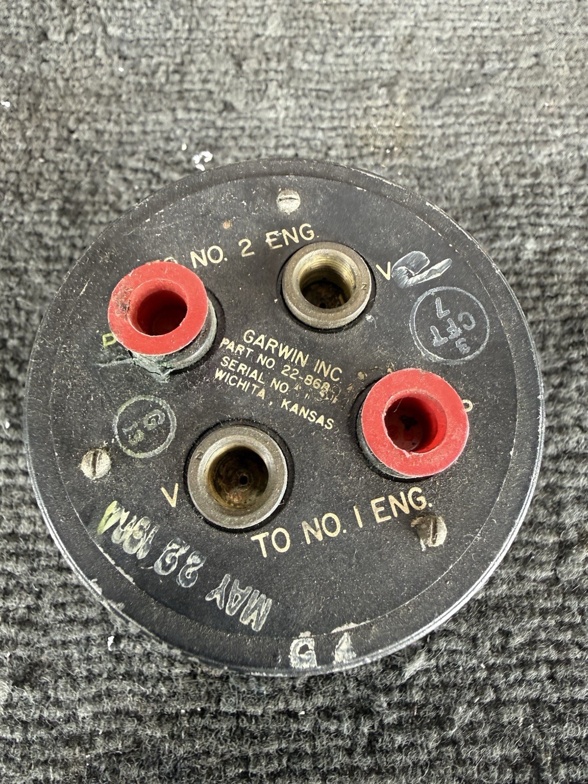 Cessna CM2650L2 Dual Engine Fuel Flow Indicator Garwin 22-8631 Instrument Core