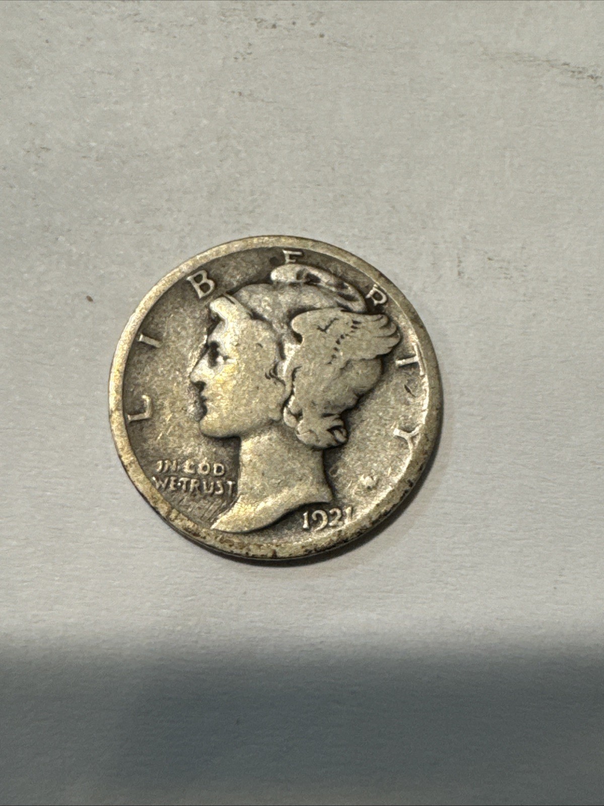 1921 P Mercury Dime TH3