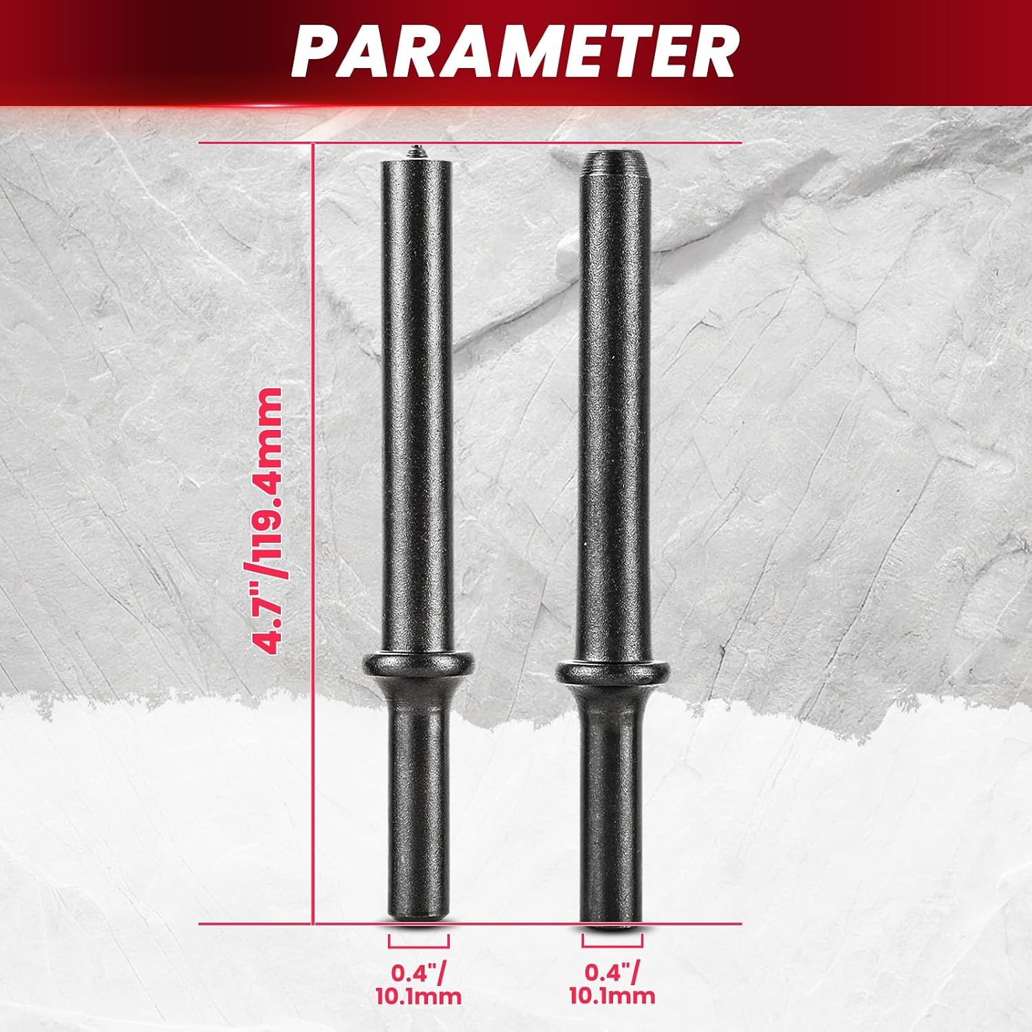 2 Pack Air Rivet Hammer Tools Kit, Pneumatic Rivet Set